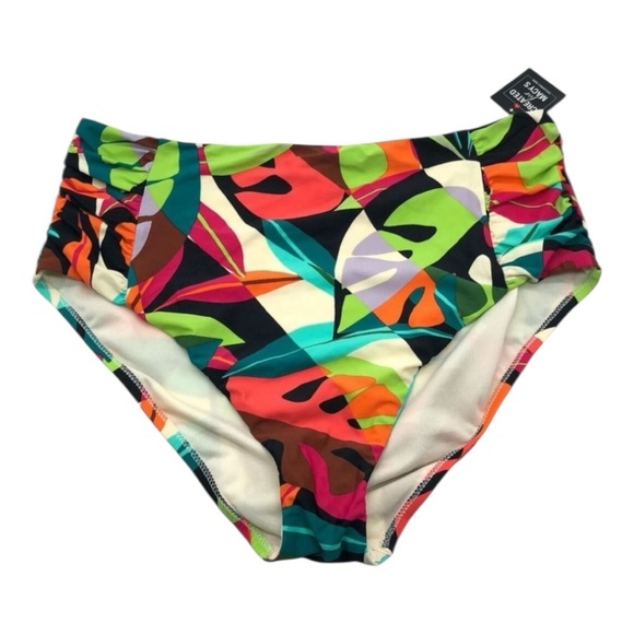 Bar III Women's Tropical Dreams High-Waist Swim Bikini Bottoms Size XL MBTD23535 - Picture 9 of 9